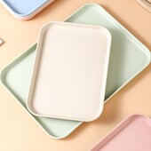 Šiaurės šalių stačiakampis arbatos padėklas plastikinis laikymo padėklas Namų virtuvė Vaisių desertų padėklas 2 dydis