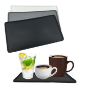 Silikoninis minkšto kilimėlio organizatoriaus padėklas neslystantis kilimėlis, plastikinis plokščias 255 mm neslystantis sukamasis butelių laikiklis vonios kambariui arba stalviršiui