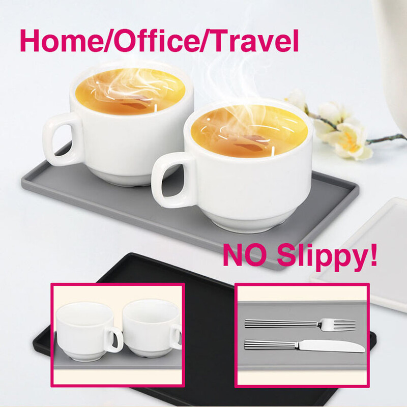 Silikoninis minkšto kilimėlio organizatoriaus padėklas neslystantis kilimėlis, plastikinis plokščias 255 mm neslystantis sukamasis butelių laikiklis vonios kambariui arba stalviršiui