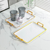 Serviravimo lėkštės valgymo padėklas Lengvas, stilingas stalviršiui, centrinis Osmanų dekoro lėkštės sofos sofos padėklas Tvirtas