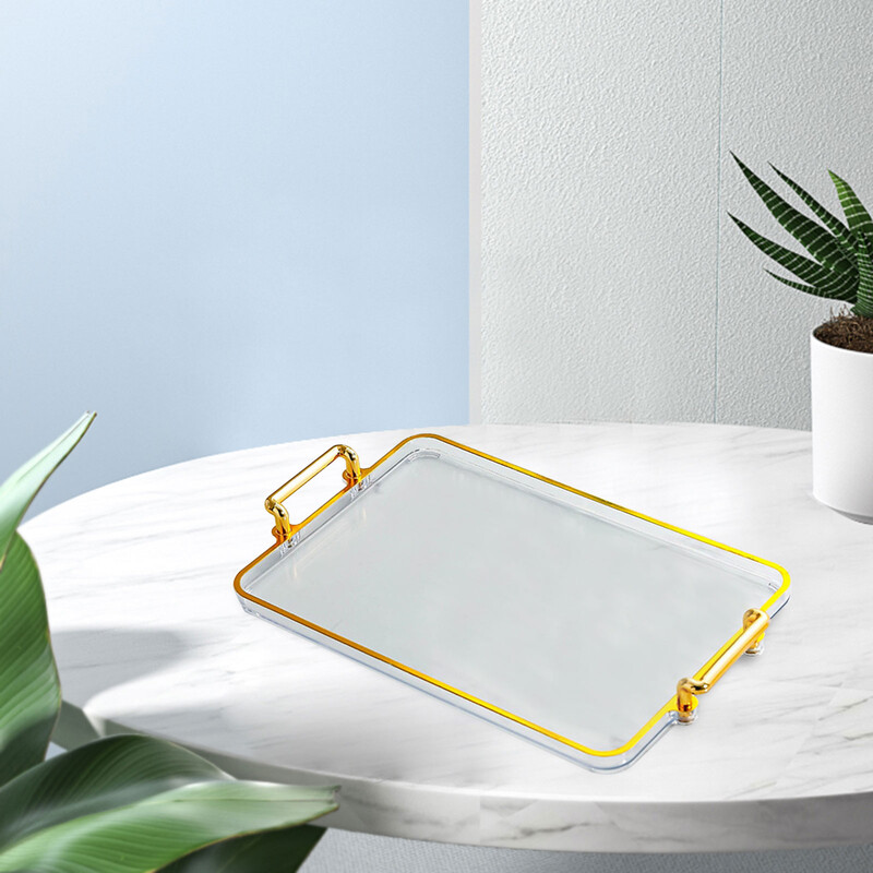 Serviravimo lėkštės valgymo padėklas Lengvas, stilingas stalviršiui, centrinis Osmanų dekoro lėkštės sofos sofos padėklas Tvirtas