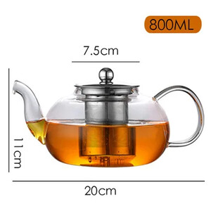 600/800 ml kuumakindlast klaasist teekann lille teekomplekt Veekeetja Infuser Teekann tassis tee jaoks Gaiwan Pu Erh Pot Pots Teekannud Puer