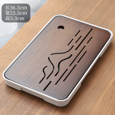 1vnt nešiojamas bambuko arbatos padėklas Mažas buitinis arbatos padėklas Paprastas Kung Fu arbatos rinkinys Drenažo laikymo drenažas, sausas ir šlapias dvejopo naudojimo