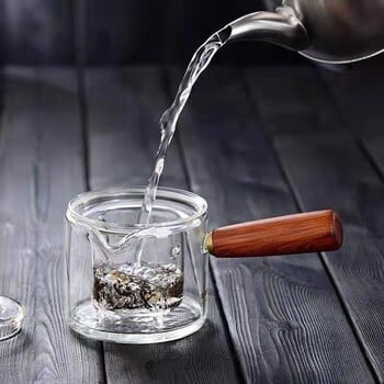 Σετ Τελετών Τσαγιού Clear Glass Teapot Resistant στη θερμότητα Αφαιρούμενο Clean Teapot Cup Τουρκικό κάλυμμα δοχείου για γάλα για τσάι