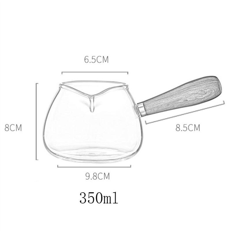 Kūrybingas karščiui atsparus stiklas šviesaus šono medinės rankenos arbatos dozatorius Fair Cup su filtru Kungfu arbatos rinkinys arbatinukas arbatos virimo aparatas