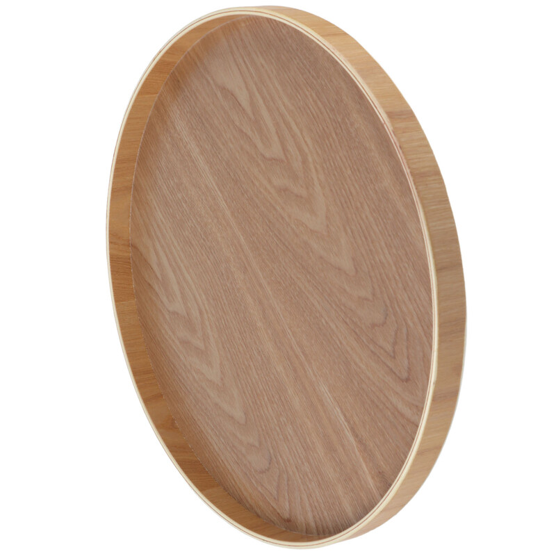 37,5 cm puidust teealus, ümmargune täispuidust tee-kohv, suupisted, toidud, serveerimisalus restoranikohvikutele