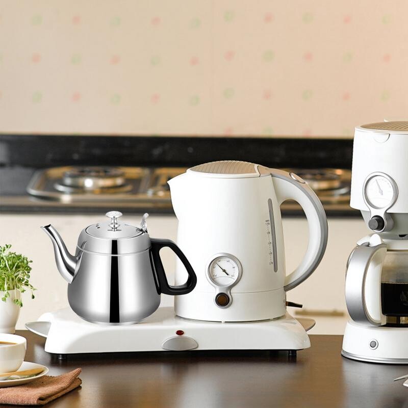 Nerūdijančio plieno arbatos virdulys 1,5 l didelis virdulys su arbatos sieteliu Maisto kokybės vandens virdulys Didelės talpos vandens puodas namų virtuvei