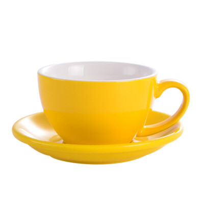 75 ml/220 ml spalvotos glazūros sutirštintas keraminis kavos puodelis Cappuccino Latte Cup Profesionalus figūrinis puodelis standartinis konkurso burnos puodelis