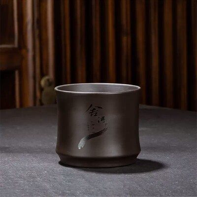 Kinijos Yixing purpurinio molio arbatos puodelis nešiojamas meditacijos puodelis Rankų darbo Boutique arbatos dubenėlis Master Cup Individualus arbatos rinkinys 120 ml