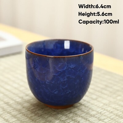 Ledo traškėjimo stiliaus keraminis arbatos puodelis, keramikiniai espreso kavos puodeliai, porcelianinis Kung Fu arbatos puodelis, keraminis sake puodelis, arbatos dubuo, didmeninė prekyba