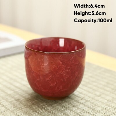 Ledo traškėjimo stiliaus keraminis arbatos puodelis, keramikiniai espreso kavos puodeliai, porcelianinis Kung Fu arbatos puodelis, keraminis sake puodelis, arbatos dubuo, didmeninė prekyba