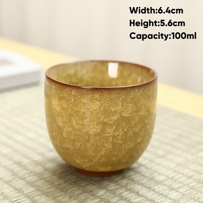 Ledo traškėjimo stiliaus keraminis arbatos puodelis, keramikiniai espreso kavos puodeliai, porcelianinis Kung Fu arbatos puodelis, keraminis sake puodelis, arbatos dubuo, didmeninė prekyba