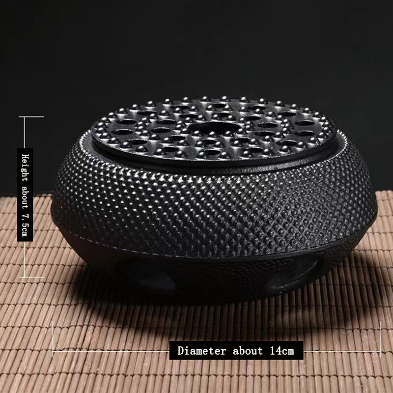 Ketaus arbatinuko šildytuvas žvakių izoliacinė viryklė alkoholio šildymo pagrindas viryklė arbatos puodo laikiklis arbatos, kavos ir pieno šildymui