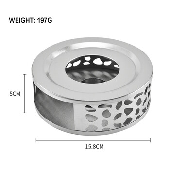 Нагреватели за кафе и чай 6,2-инчови свещи за чай от неръждаема стомана Подставки за чайници и сервизи за кафе