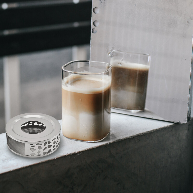 Kavos arbatos šildytuvai 6,2 colio nerūdijančio plieno arbatos šviesos žvakės arbatinukai ir kavos serveriai