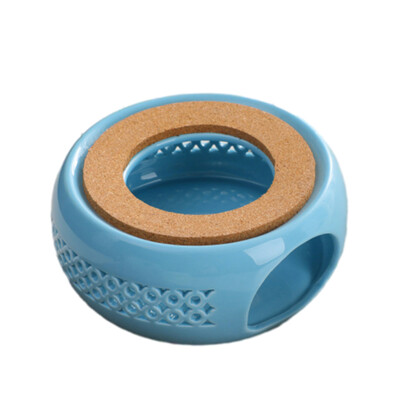 Ringikujuline teekannu kerge soojendaja keraamiline kohvikann, küünlaalus majapidamiskontorile Teemaja keraamilised potid teesoojendaja