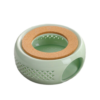 Ringikujuline teekannu kerge soojendaja keraamiline kohvikann, küünlaalus majapidamiskontorile Teemaja keraamilised potid teesoojendaja