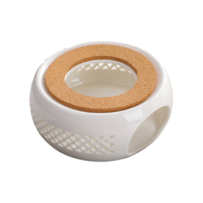 Ringikujuline teekannu kerge soojendaja keraamiline kohvikann, küünlaalus majapidamiskontorile Teemaja keraamilised potid teesoojendaja