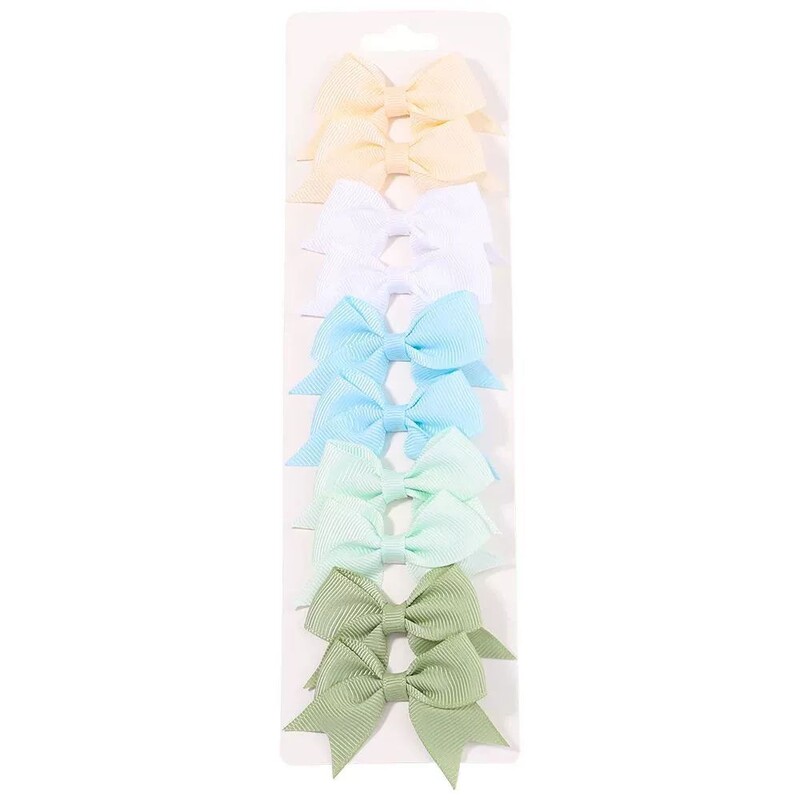 Cross Border Nauji 10 vnt mažų juostelių plaukų segtukų rinkinys Spalvoti briaunoti plaukų segtukai Kūdikių plaukų aksesuarai