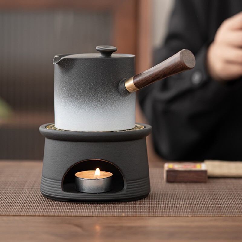 Mini toorfajansist teepliit Retro küünal-teesoojendaja Puuviljaahi Teekomplekt Aksessuaarid Härmas majapidamises õhupliit