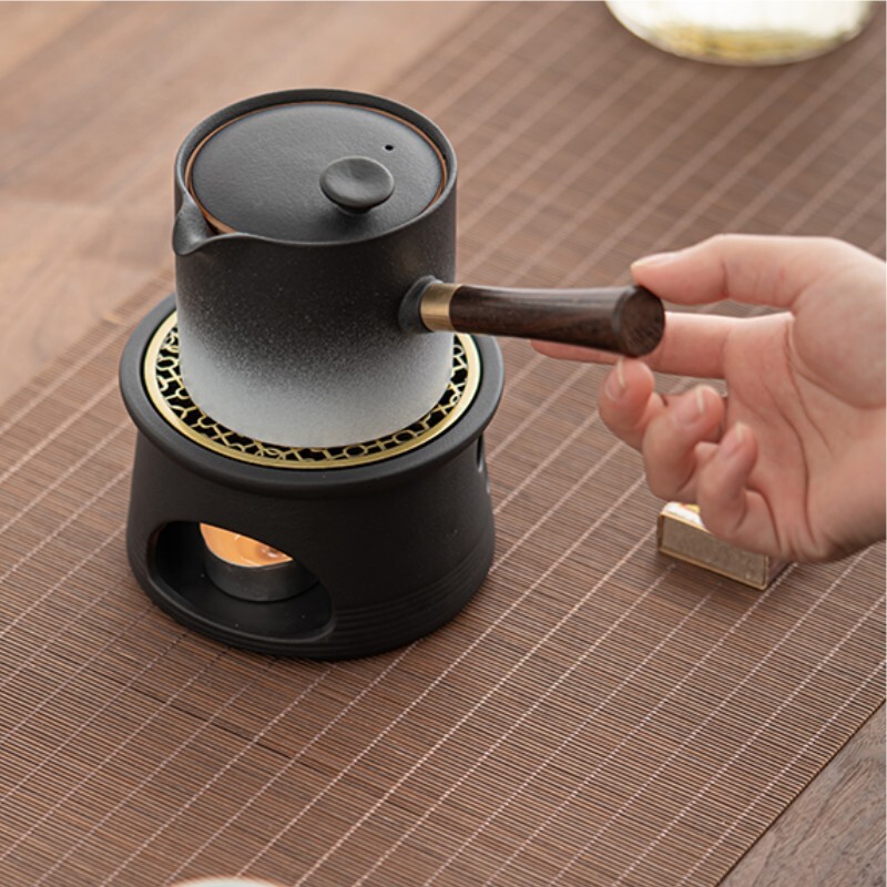 Mini toorfajansist teepliit Retro küünal-teesoojendaja Puuviljaahi Teekomplekt Aksessuaarid Härmas majapidamises õhupliit