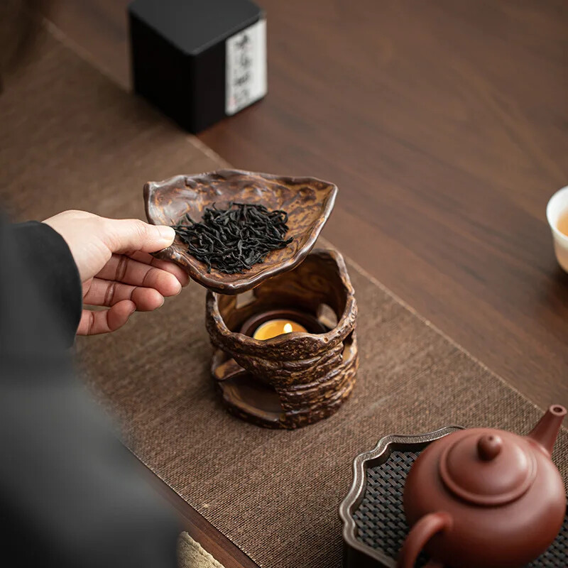 Žvakių kaitinimo arbatos viryklė Samovaras Japoniška retro skrudinta arbatos viryklė Arbatinuko šildytuvai Arbatos indai Virtuvė Valgomasis Baras Namų sodas