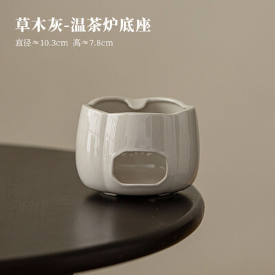 Augalų pelenų glazūra Žvakių arbatos šildytuvas Vintage šildymo pagrindas Kiniška arbatos viryklė Buitinė arbatinukas arbatinukas arbatos paslaugų kolekcija