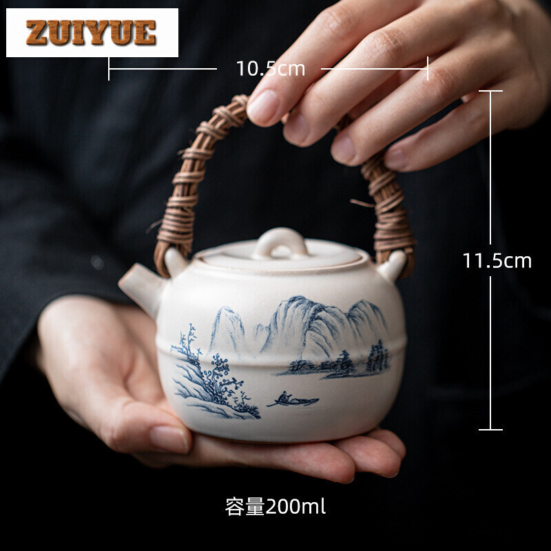 Soda Baltosios arbatos šildytuvas viryklės šildytuvas Buitinis rotango arbatinuko šildytuvas Rankų darbo kraštovaizdžio arbatos viryklė Virdulio stovas Stalo reikmenų dekoravimo dovanos