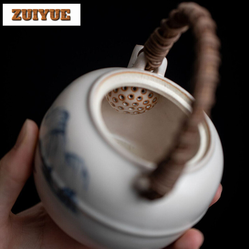 Soda Baltosios arbatos šildytuvas viryklės šildytuvas Buitinis rotango arbatinuko šildytuvas Rankų darbo kraštovaizdžio arbatos viryklė Virdulio stovas Stalo reikmenų dekoravimo dovanos