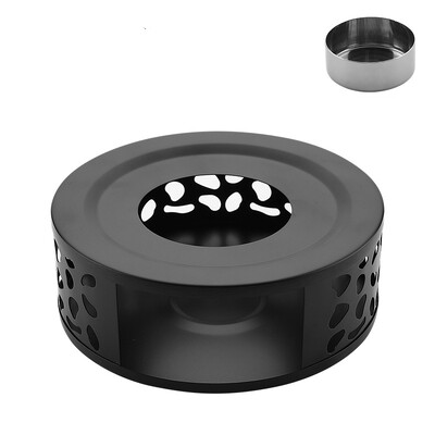 Arbatinukas ugnies viryklė nerūdijančio plieno lauko šildymas stovyklavietės arbatos viryklė sodas kava arbatos puodas stiklinis puodas žvakių šildytuvas pagrindo krosnis