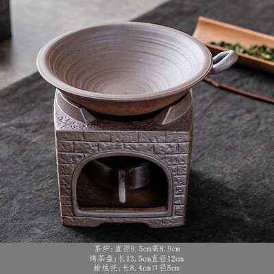 Arbatos virdulys šildytuvas Žvakė šilta arbatos viryklė malkinė šildytuvas akmens masės keramika arbatos viryklė Šildymo izoliacija pagrindas arbatos rinkinys Virtuvė