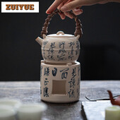 Soda balts spirta sveces siltā automāta komplekts mājsaimniecības ar rokām apgleznotas dzejas tējkannas sildītājs Boutique tējas plīts tējkannas statīvs tējas ornaments