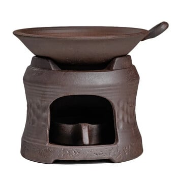 Θέρμανση κεριών Καβουρδιστής τσαγιού Fire Wood Heater Stoneware Κεραμική Σόμπα τσαγιού Τσαγιέρα Θερμότερη Θερμαντική Θερμαντική Βάση Σκεύη τσαγιού Κουζίνα