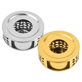 Arbatinuko šildytuvas 430 nerūdijančio plieno tuščiavidurio dizaino kavos puodukai žvakių pagrindo stovas buitiniam stikliniam arbatinuko arbatos viryklės pieno šildytuvui