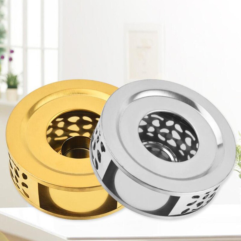 Arbatinuko šildytuvas 430 nerūdijančio plieno tuščiavidurio dizaino kavos puodukai žvakių pagrindo stovas buitiniam stikliniam arbatinuko arbatos viryklės pieno šildytuvui