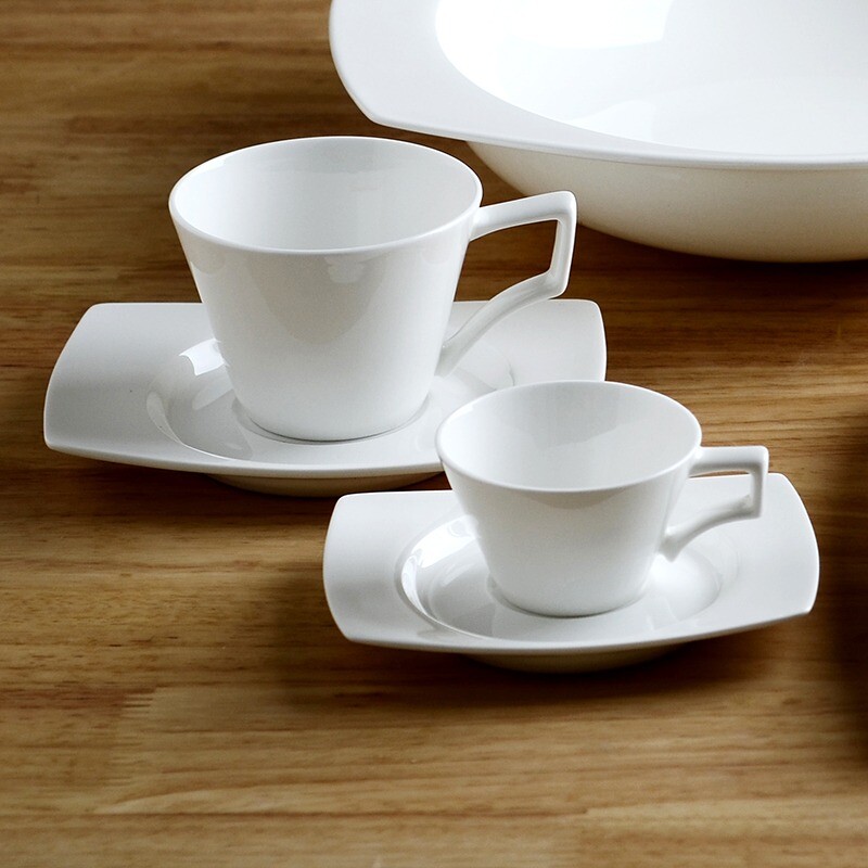 Bone China didelės talpos kavos puodelis ir lėkštė Europos prabangus keraminis puodelis ir lėkštė Latte puodelis 85-185 ml arbatos puodelis ir lėkštė