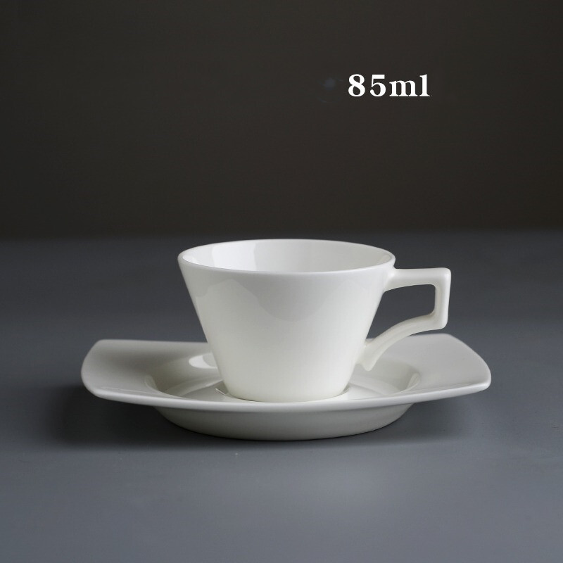 Bone China didelės talpos kavos puodelis ir lėkštė Europos prabangus keraminis puodelis ir lėkštė Latte puodelis 85-185 ml arbatos puodelis ir lėkštė