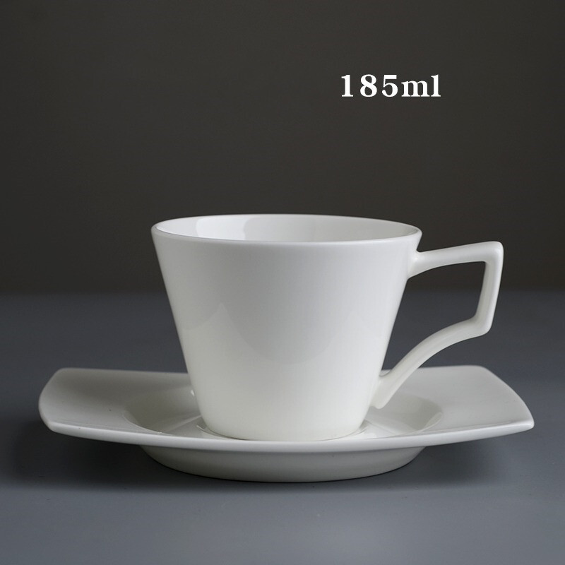 Bone China didelės talpos kavos puodelis ir lėkštė Europos prabangus keraminis puodelis ir lėkštė Latte puodelis 85-185 ml arbatos puodelis ir lėkštė