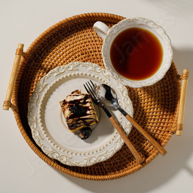 Barokiniai keraminiai kavos puodeliai šiaurietiško stiliaus kavos puodelis Vintage Paprasti vienspalviai arbatos puodeliai Klasikinio stiliaus arbatos puodelių rinkinys Keraminiai puodeliai