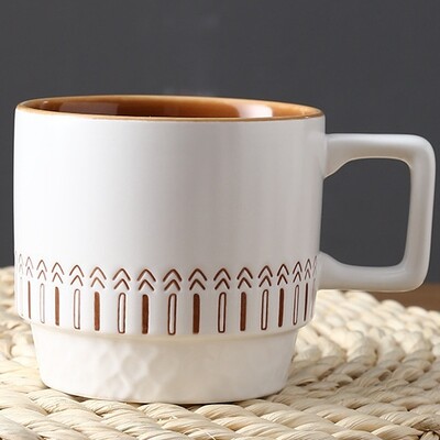 Keraminis sudedamas kavos puodelis, sukraunamas vandens puodelis, vaikiškas gėrimo puodelis, japoniškas porcelianas