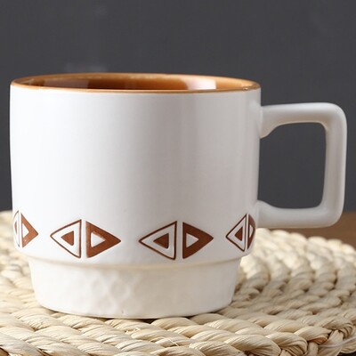 Keraminis sudedamas kavos puodelis, sukraunamas vandens puodelis, vaikiškas gėrimo puodelis, japoniškas porcelianas