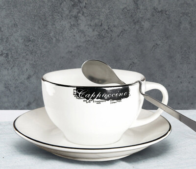 150/180 ml kavos puodelių lėkštučių rinkinys Aukščiausios klasės išskirtinis europietiškas nedidelis prabangus kavos puodelio lėkštės popietės arbatos rinkinys amerikietiškas kavos puodelis