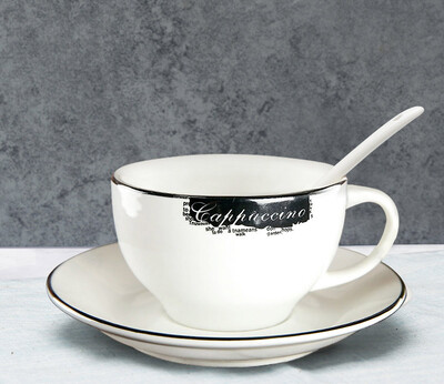 150/180 ml kavos puodelių lėkštučių rinkinys Aukščiausios klasės išskirtinis europietiškas nedidelis prabangus kavos puodelio lėkštės popietės arbatos rinkinys amerikietiškas kavos puodelis