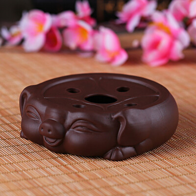 Hiina lilla savi teekomplekt tarvikud Käsitsi valmistatud teekannu alus lilla liivaga loomamudel teealus Traditsioonilised teetarvikud