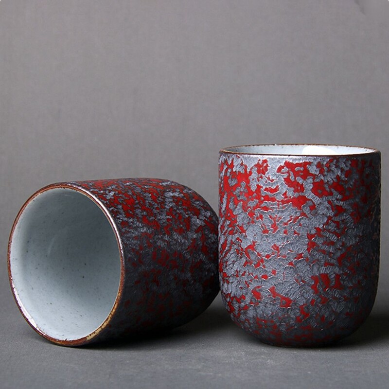 120 ml Japoniško stiliaus stalo reikmenys keramikiniai vandens puodeliai porcelianiniai arbatos puodeliai vandens puodeliai kavos puodeliai gėrimų indai