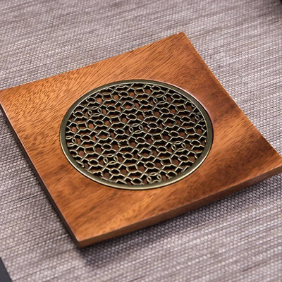 Medinis arbatinuko kilimėlis arbatos ceremonijai, buitinis puodo laikiklis, padėkliukas, nulinio arbatinuko atrama, Kung Fu arbatos rinkinio priedai