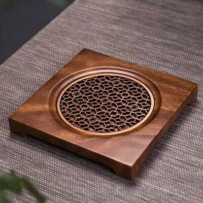 Medinis arbatinuko kilimėlis arbatos ceremonijai, buitinis puodo laikiklis, padėkliukas, nulinio arbatinuko atrama, Kung Fu arbatos rinkinio priedai