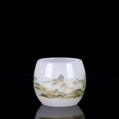 1 vnt Jingdezhen stiklinis arbatos puodelis vandens puodelis Celadon Kung Fu arbatinukas puodelis Ru krosnies meistras geriamasis indas arbata