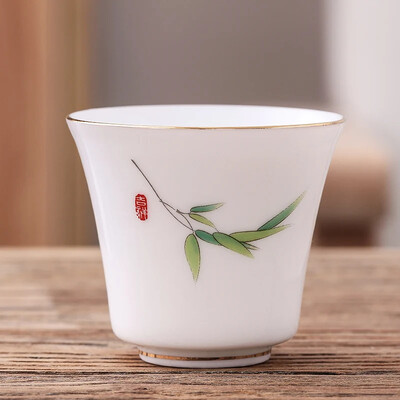 Kinų stiliaus rankomis piešta gėlių iliustracija arbatos puodelis Buitinis arbatos rinkinys Keraminis rankomis dažytas arbatos puodelis Master Cup asmeninis puodelis