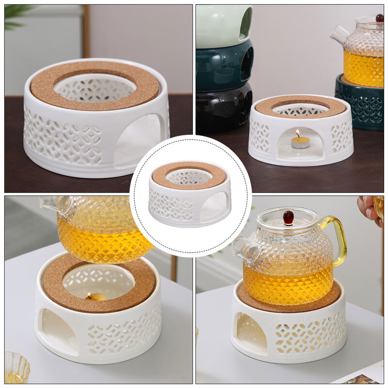 Arbatinuko kaitinimo bazė arbatos šildytuvas Keraminis arbatinuko šildytuvas arbatos kaitinimo įrankis biurui